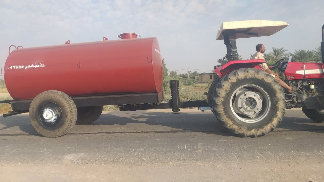 حداده وعمل مقطورات الماء المغلون المستورد حديد درجه اوالى استندر *********** بابل الحمزه الغربي الخميسيه
