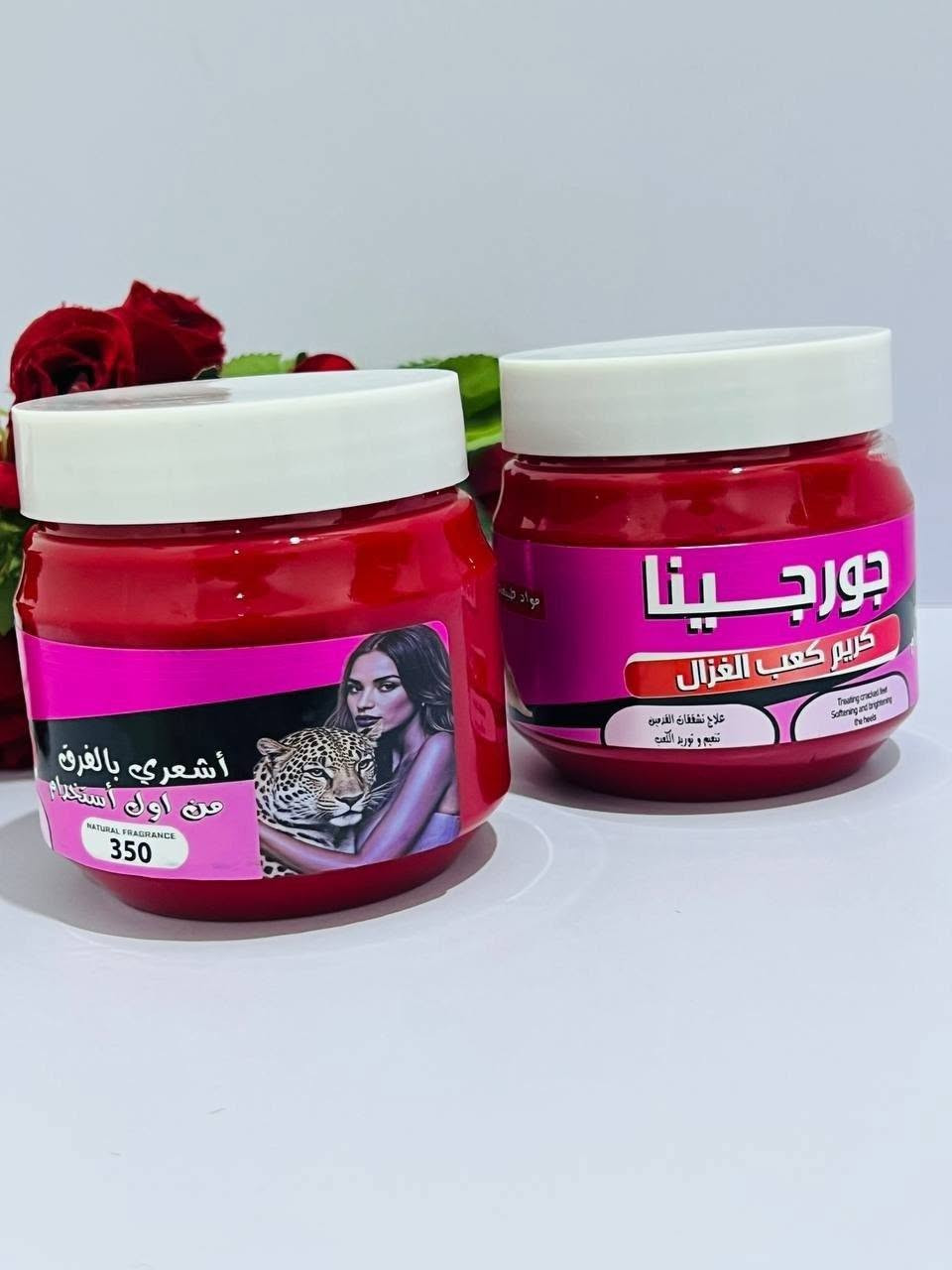 🌸✨ كريم جورجينا كعب الغزال ✨🌸

تعانين من جفاف وخشونة وتشقق الكعبين؟ 🦶💗
كريم جورجينا يساعدج على العناية بالقدمين وترطيبها، حتى تحصلي على نعومة ولمسة مرتبة 🤍

✔️ يساعد على تنعيم الجلد الخشن
✔️ يرطب القدمين والكعبين
✔️ يساعد على العناية بالتشققات
✔️ مناسب لروتين العناية بالقدمين
✔️ قوام كريمي سهل الاستخدام ✨

💗 طريقة الاستخدام:
ضعي كمية مناسبة على القدمين والكعبين ودلكي بلطف، ويفضل استخدامه بشكل منتظم.

بيـــــــــــــع مباشــــــــــــــــــر 
اطلبـــــي الان عبــــــر مراسلـــــــه الصفحه 📩

او مراسلـــــــــــــه ***********
