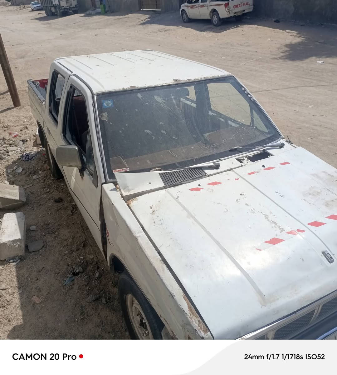 سلام عليكم
للبيع بيكم نيسان 86 عليها مكينه 2000 سياره بسمي رقمه نجف تريد تحويل تريد وكالة سيارة تعيبانه عوزة ترتيبات شاصي مكفول 
(علمآ السيارة عاطله عوزه كابريتر )

(‏‪***********‬‏) اتصال فقط اليريد صورها يراسلني

 خاص   (مكانها البصرة الزبير)

نص مكتوب في الصور:
- CAMON 20 Pro
- 24mm f/1.7 1/1374s ISO52
- 24mm f/1.7 1/1562s ISO51
- CAMON 20 Pro 24mm f/1.7 1/1718s ISO52
- CAMON 20 Pro 24mm f/1.7 1/377s ISO50
- CAMON 20 Pro • 24mm f/1.7 1/449s ISO52