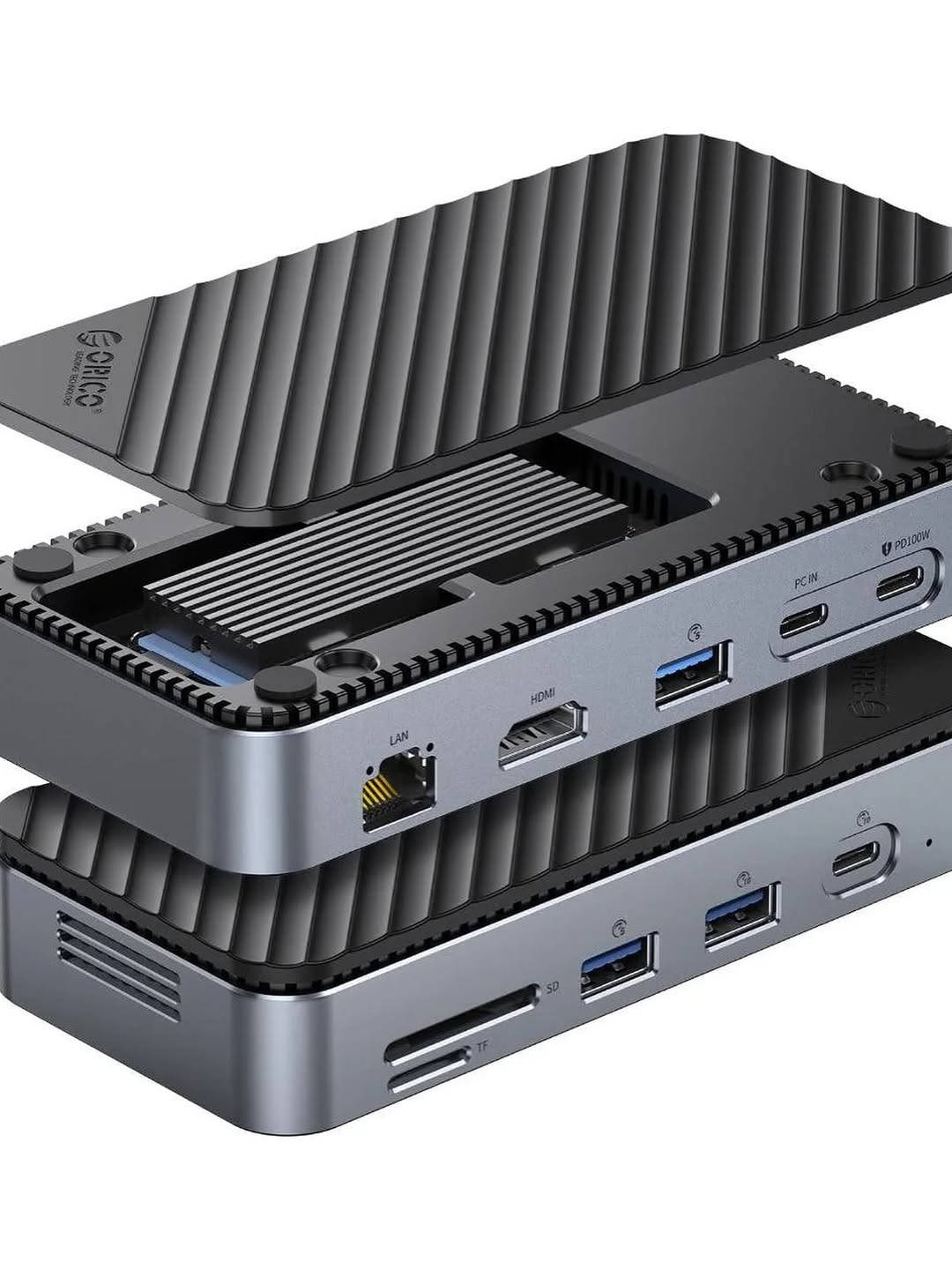 🔥 محطة توصيل USB-C متعددة الاستخدامات

وسع إمكانيات جهازك مع USB-C Docking Station بتصميم عملي وأنيق ✨

🔹 منافذ متعددة للاستخدام اليومي
🔹 HDMI لعرض المحتوى بجودة عالية
🔹 USB-A لنقل البيانات وتوصيل الأجهزة
🔹 USB-C PD للشحن السريع
🔹 منفذ LAN لاتصال إنترنت سريع ومستقر
🔹 قارئ SD / TF لنقل الصور والملفات بسهولة
🔹 تصميم معدني أنيق مع تبريد فعّال

💻 مناسب للابتوب
📱 الهواتف
📲 الأجهزة اللوحية
🖥️ وغيرها من الأجهزة الداعمة لـ USB-C

💰 السعر: 80,000 د.ع
🚚 التوصيل: 5,000 د.ع

📩 للطلب والاستفسار راسلنا على الخاص
BEST PHONE — كل ما تحتاجه لجهازك بمكان واحد.

نص مكتوب في الصور:
- محطة توصيل متعددة الاستخدامات USB-C Docking Station كل ما تحتاجه في جهاز واحد تصميم عملي وأنيق لتوسيع إمكانيات جهازك تصميم عملي وأنيق أداء عالي متعدد الاستخدامات نقل بيانات سريع ومستقر منفذ HDMI عرض عالي الدقة حتى 4K منافذ USB-A لنقل البيانات وتوصيل الأجهزة منفذ USB-C PD شحن سريع حتى 100W منفذ LAN اتصال إنترنت ثابت وسريع قارئ بطاقات SD / TF لنقل الصور والملفات تصميم ألمنيوم متين وفعال في التبريد متوافق مع لابتوب تابلت هواتف أجهزة أخرى السعر 80,000 IQD توصيل 5,000 IQD توصيل سريع لكل محافظات العراق تغليف آمن يصل إليك بحالة ممتازة دعم فني مساعدة بعد الشراء ضمان جودة منتج أصلي عالي الجودة
- 10-in-1 USB-C Hub with M.2 SSD Enclosure 10Gbps (Type-C) 10Gbps (USB-A) 5Gbps (USB-A 3.0) 5Gbps (SD/TF) 1000Mbps (LAN) 4K@60Hz (HDMI) 5Gbps (USB-A 3.0) Type-C (PC IN) PD Charge (PD100W) M.2 Enclosure Equipped with heatsink USB 3.0 SD/TF Card can be used simultaneously.
- Package List 1 Product 2 Package Box 3 Storage Bag 4 Heatsink 5 Thermal Pad 6 USB C to C Cable 7 Instruction Book 8 Instruction Book