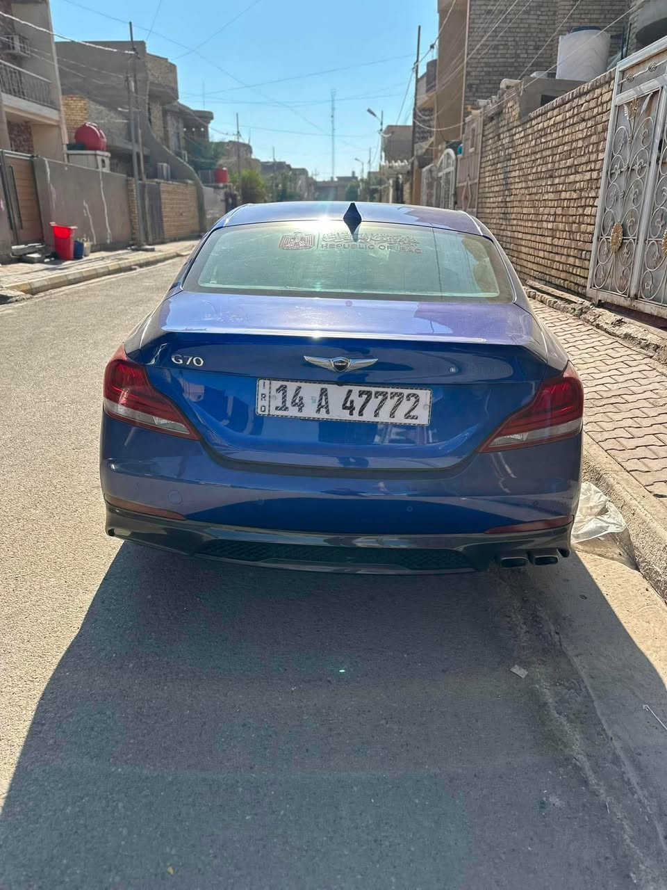 #بيع_مناسب
السلام عليكم 
 
جنسس g 70 2019فول مواصفات 
رادار امامي 
صندوق كهرباء 
كشنات تدفئه تبريد 
مصابيح اماميه ليد 
مري شفط 
فتحه سقف 
شفتات تحكمات ستيرن
ستيرن كهربائي 
كامره خلفيه 
حساسات اماميه خلفيه
شاشه اماميه
كشنات كهربائيه
مستشعر وقوف
تحديد مسار 
مثبت سرعه 
وبعد هواي بيهه مواصفات 
ماشيه 120 الف كيلو حقيقي
محرك 2000 تيربو
كير ومحرك كفاله 
حادثهه موضح بالصور
سنويه جديده باسمي تحويل وين ما تريد ***********
العنوان بغداد

لمعرفه السعر سوي تعليق

لبيع سيارتك راسلنه والباقي علينه

ملاحظه ♦️ مدير الصفحه غير مسؤول عن بيع وشراء واصوليات السياره نحن فقط صفحة لنشر السيارات
