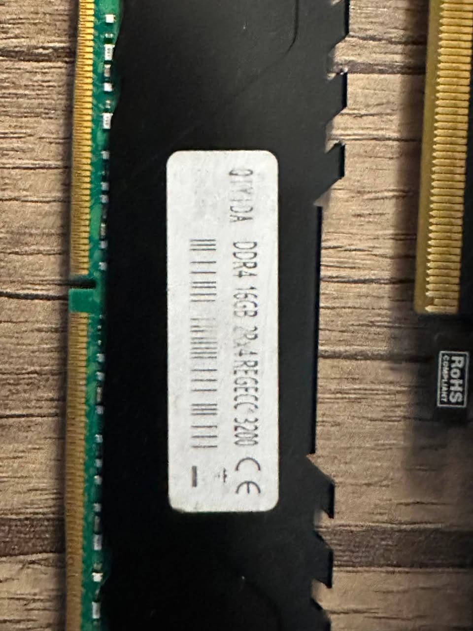 IGAME GTX 1060 6GB
QIYDIA DDR4 3200 (for Xeon)

للبيع خلي سعر و بالعافية
