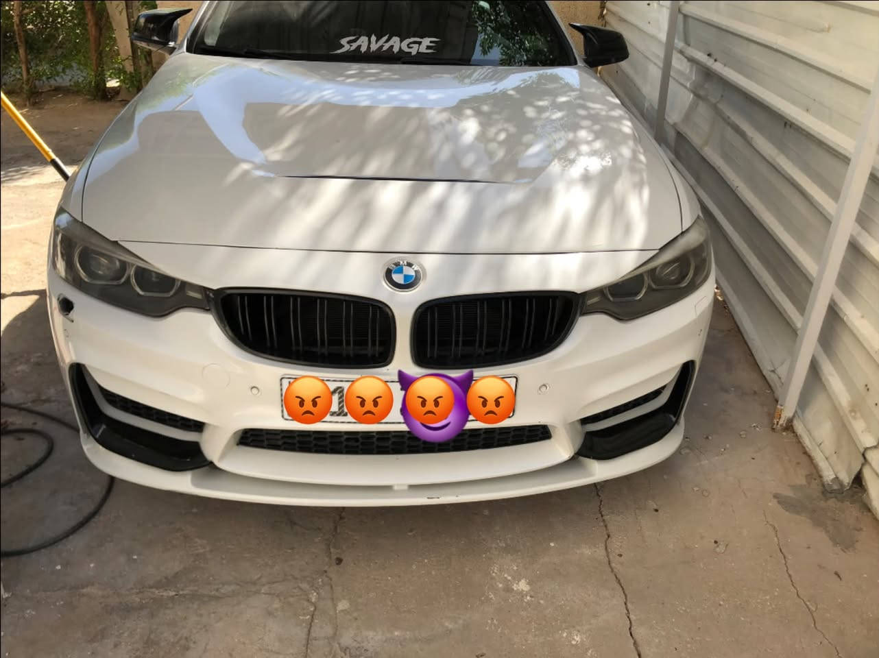 لحية M4 • مصبوغ أبيض صدفي • زعانف خلفية M3 M4