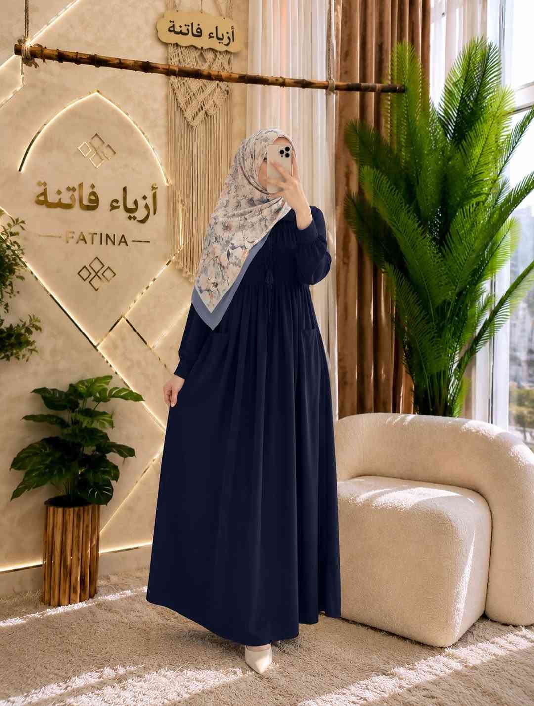 ازياء فاتنة
فستان جميل وفخم للمحجبات 
مع الهدية 🎁 الشال او الربطة 
فصال محتشم 
موديلات فاتنة… ماتتفوت 
حصراً من ماركة فاتنة 
• طول الفستان 150 سم 
• فصال شبه كلوش 
• ثلاث الوان البني والاسود والنيلي 
• تنطي مظهر انحف باللبس
• ⁠ ✨
قطعة تبقى وياج سنين وما تبطل موديلها 👌

متوفر حالياً بكمية محدودة
راسلينا خاص واحجزي بسرعة قبل النفاذ 💌

#ازياء_فاتنة⁩⁩
قالب راهي 
___________________________ 
🖊️ االــخـــــــاامــة :- 
“كريب سعودي ” فاخر “ مستورد هو من الأقمشة التي تتميز بنسيجها الفخم ويمتاز بمقاومته للتجعد وسهولة غسلة.
• يكون مطفي بدون لمعة
❥❥ ─── ❥❥ ❥❥ ─── ❥❥
القياسات القياسات 1/2/3/4 

🌱قياس 1):- 
تلبس وزن من 70 الى 80 كــــيـلـو ⚖️ 
يعني يلبس قياس. 40 . 42. 44 

🌱قياس 2 ):- 
تلبس وزن من 80 الى 90 كــــيـلـو ⚖️ 
يعني يلبس قياس. 46. 48 

🌱قياس 3):- 
تلبس وزن من 90 الى 100 كــــيـلـو ⚖️ 
يعني يلبس قياس. 50 . 52 

🌱قياس 4):- 
تلبس وزن من 100 الى 120 كــــيـلـو ⚖️ 
يعني يلبس قياس. 54. 56. 58 

_______________________ 
ســــعـــر  الفستان بـــ 60 الفــــﮯ 
مع الهدية 🎁 الشال او الربطة 
________________________ 
للحجز والاستفسار المراسلة ؏ــلى الواتساب :- ***********
***********
