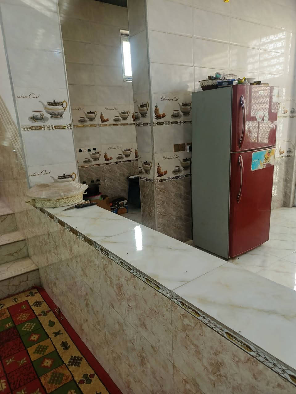 السلام عليكم بيت ملك صرف كربلاء حي الساهرون على مدرسه ركن غرفتين نوم إستقبال صاله مطبخ حار بارد صحيات كامله طابق ونص 125متر***********
