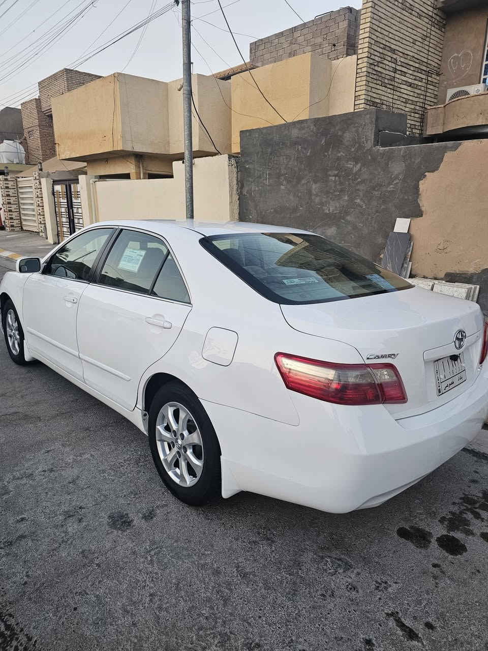 تحيه طيبه للجميع كامري موديل ٢٠٠٨
السياره احله من الصور LE
جاهزه اي نقص مابيه
كير جديد ومحرك جديد
صدر تخم تاير كهربائيات 
ماشيه ١٢٤ حقيقي
شاشه كامره 
كشن كهرباء تحكم ستيرن 
تحويل مباشر 
محرك 2400المرغوب
تبريد ثلج 
السياره بيه صبغ ٥قطع
السعر ٩٣ 
العنوان الفلوجة
 للإستفسار 
***********
