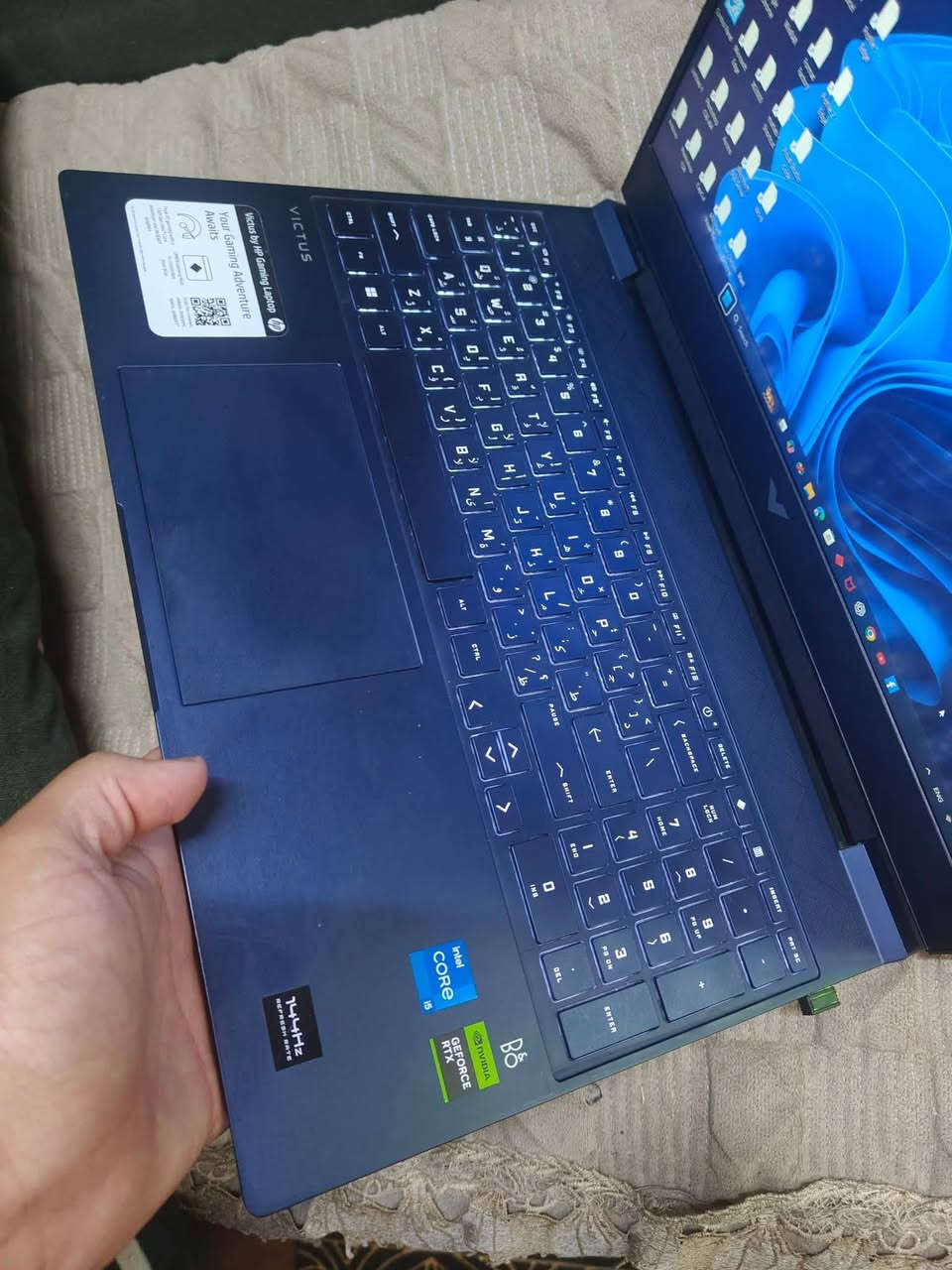 hp Victus 2023
core i5 13th
Nvidia RTX 3050
DDR 4  2x8كيكا
512
15.6 FHD 144hz
كيبورد ضوئي
بي برامج الاوفيس مده الحياه
تطبيقات هندسيه اوتوكاد 2020 مده الحياه
ماتلاب 2019
اردوينو
وغيرها من التطبيقات الهندسيه السعر خاص الجهاز نضيف استعمال طالب لا اكثر نضافه 95%
وندوز 11 الترا
التواصل واتساب مامتواجد فيس
رقم الهاتف ***********
الموقع بغداد الدوره

