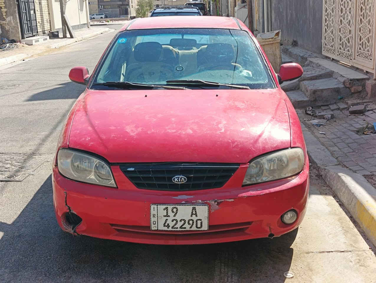 سلام عليكم كيه سبكتره موديل 2002 رقم كربلاء الجديد سياره مكينه كير جدد لاتنقيص ولا بخار بالضمان ترايه نضيف شلعه معدل كله جديد غرفته نضيفه كهربائياته نضيفه مابيه واير جطل التبريد فقط كمبريسر  سعر 40 وبيهه مجال العنوان كربلاء للاستفسار الاتصال ‏‪***********‬‏

