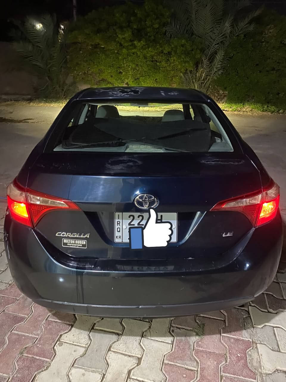 السلام وعليكم تيوتا كورلا 2018 وارد امريكي Li
المسافه المقطوعه 148000 ml
قطعه وحدة جاملغ خلفي
السعر 120$
للستفسار  ***********
