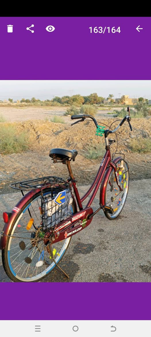 بايسكل حجم26 اصلي مو تجاري هوه وغراضه ب 140وبي مجال بايسكل كامل الختومات موديل 18لون نادر بل عماره للستفسار ***********

نص مكتوب في الصور:
- 162/164
- 163/164