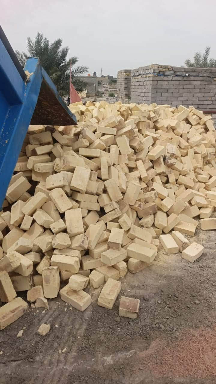 ***********
ألى اهالي الناصرية الكرام يتوفر لدينا طابوق الاصلاح قوه ونضافه وقالب حلو العدد 4000واصل الى جميع أقضية ونواحي وجميع مناطق الناصرية بأنسب الاسعار للتواصل والاستفسار رقمي *********** واتساب***********
