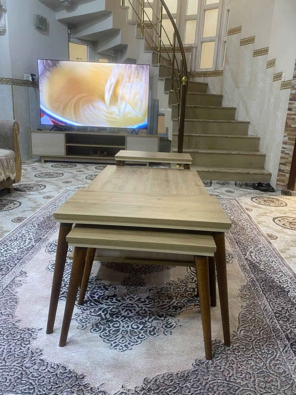 ميز تلفزيون 
بجودة عالية
معمل أبو طلال على طريق تلكيف قرب أسواق الحيالي
يوجد لدينا عمل لكافه أعمال النجارة غرف نوم أبواب تركيه وأبواب صينية قنافات 
للتواصل مراسله الخاص أو الاتصال على الرقم التالي
***********
