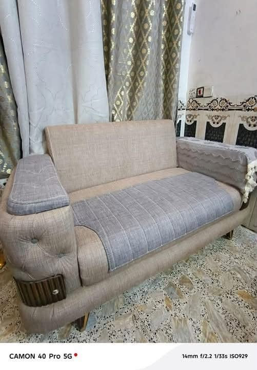 للبيع تخم قنفات تفصل بتصميم تركي حديث، مريح جداً ونظافته ‎%‎90
• العدد: يكفي لـ [عشر مقاعد].

• الحالة: شبه جديد، الاستخدام قليل جداً، أرجل القنفات دمياط مصري (بدون أي عيوب أو كسور).فصلته 1,250,000

 واريده ب 800

• ملاحظة: التخم بحالة الوكالة ضمان عل قماش والارجل مدا الحياة ، جداً نظيف ومناسب للديوان أو صالة الاستقبال.

للتواصل: المراسلة على الخاص أو الاتصال على الرقم (***********)
