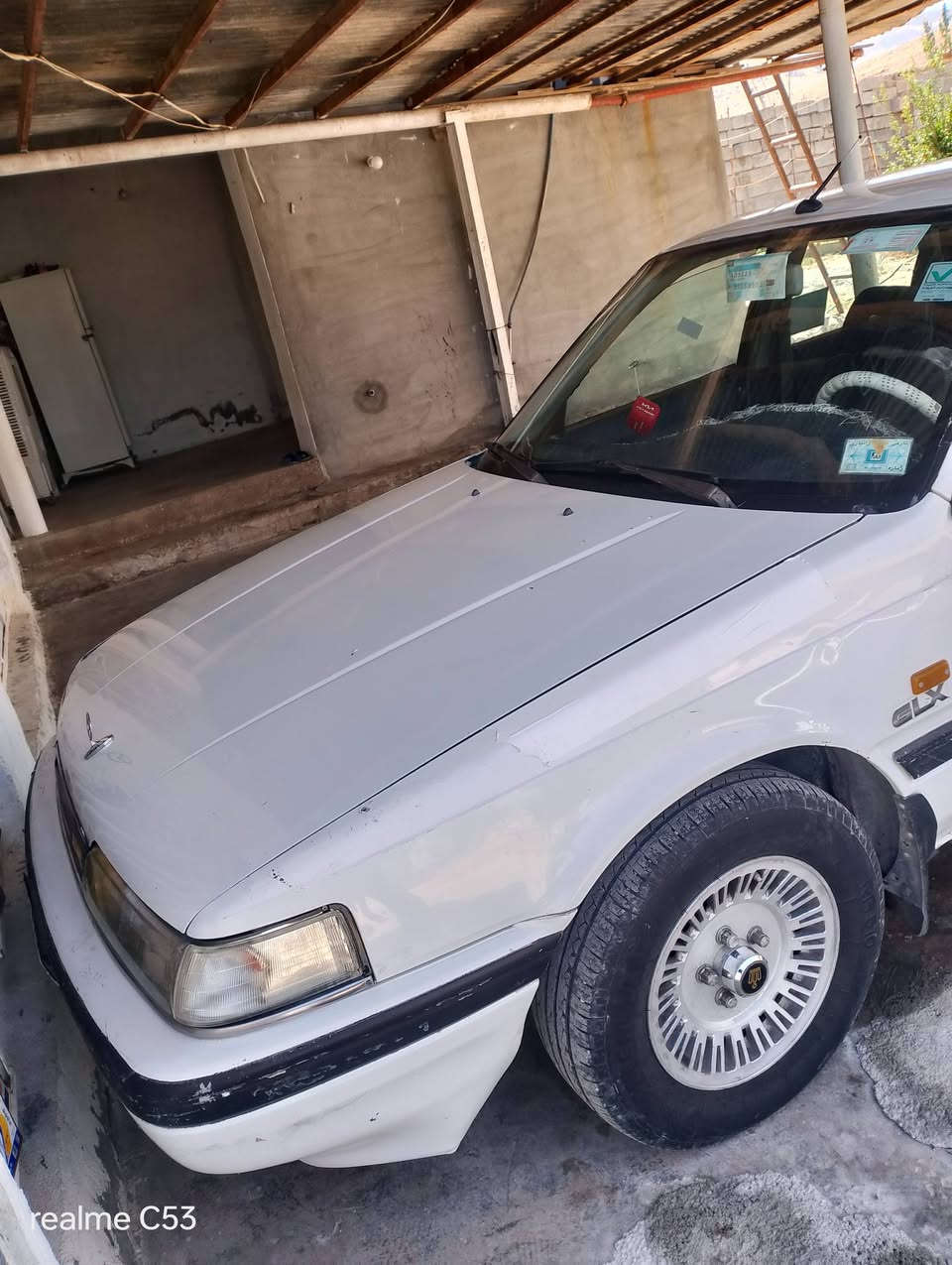 مازدای 626 گێڕو مەکینە بەشەرت ئاڕم پلاستیک سلێمانی یەک چەمەلاخی بۆیاخە دەعمی پێشو پشتی نیە مۆدێل 1989. ***********

نص مكتوب في الصور:
- realme C53