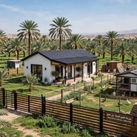 ١٣ دونم • بستان ٣٥٠ نخلة • حقل دواجن ١٠٠٠٠