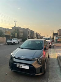 كيا بيكانتو موديل 2024 خليجي بدون ضربه ولا صبغ رقم أربيل هزه وفحص جديد...