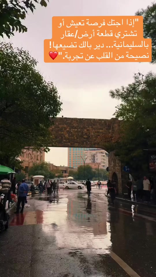 قلب السليمانية • سوق مولوي • أرض/عقار