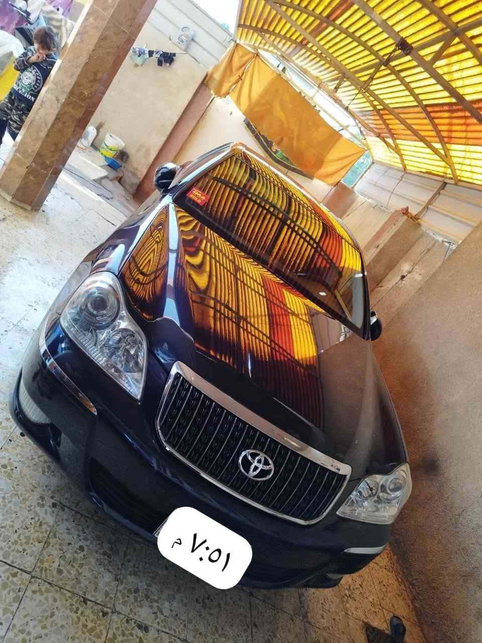 TOYOTA CROWN MAJESTA👑
للبيع تيوتا ماجستا. 2007 
اصولي💥 شرط المداور قرار 48
الون نيلي ملكي  
رقم صلاح الدين شرط المداور السياره بأسمي
المواصفات👇 
5دكم 
تحويرة نجف فوك وجوه 
✅ محركها V8 الحجم 4300
✅ تبريد امامي خلفي3قطع.
✅ 3قطع بردات خلفيه.
✅ اربع كشنات كهرباء.
✅ 5بصمات ابواب+بصمة تشغيل+ صندوك شفط 
✅ حساسات  امامي وخلفيه
✅ كامره خلفيه 
✅ بگ لايتات لد اصل.
✅ ثلاجة
✅ مري ترحيب عند الاقتراب+اشاير بالمري والجملغات.
✅ ستيرن كهربائي 
✅ مري كهرباء+هيتر♨️
✅ تحكم ستيرن+كروز تثبيت سرعه.
✅ جنطه جكات كهرباء 
وباقي المواصفات المعروفه لل5دكم.
والسياره جاهزه على اخر حبايه.
والسياره بالواقع اجمل من الصوره📷.
العنوان بغداد قرب حي النصر 
للاستفسار📞***********
السعر 185
