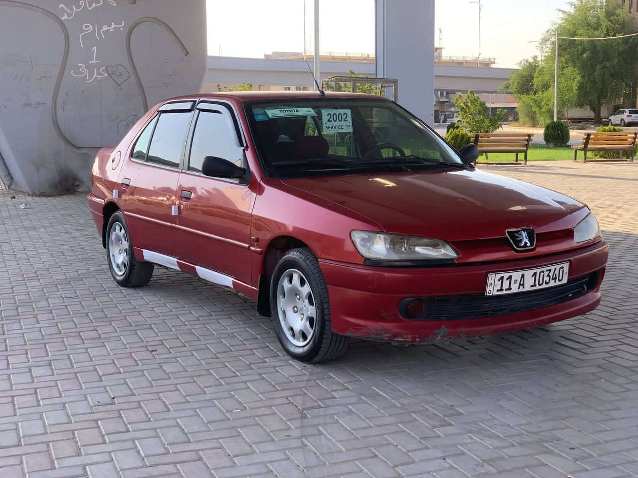 السلام عليكم للبيع بيجو موديل 20002 رقم بغداد دولي بلادي بدون صبغ  كير ومحرك شرط اوتو صدر جديد تايرات جدد داخلها نضيف مكاني صلاح الدين السعر 38 و بيها مجال يرهم مراوس الهاتف ‏‪***********‬‏
