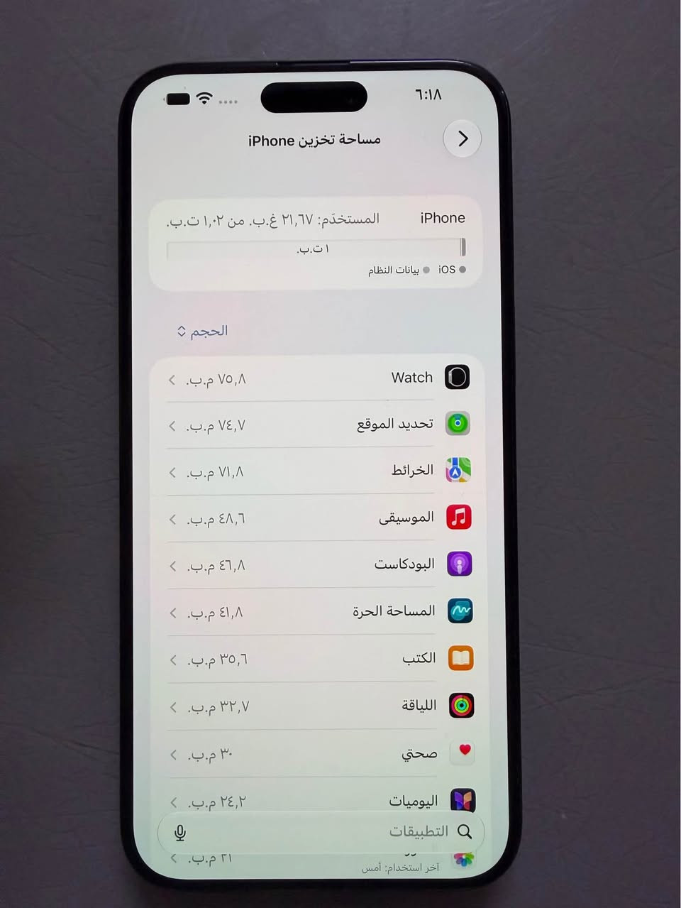 آيفون ١٥ برو ماكس • ١ ت.ب. • نظيف