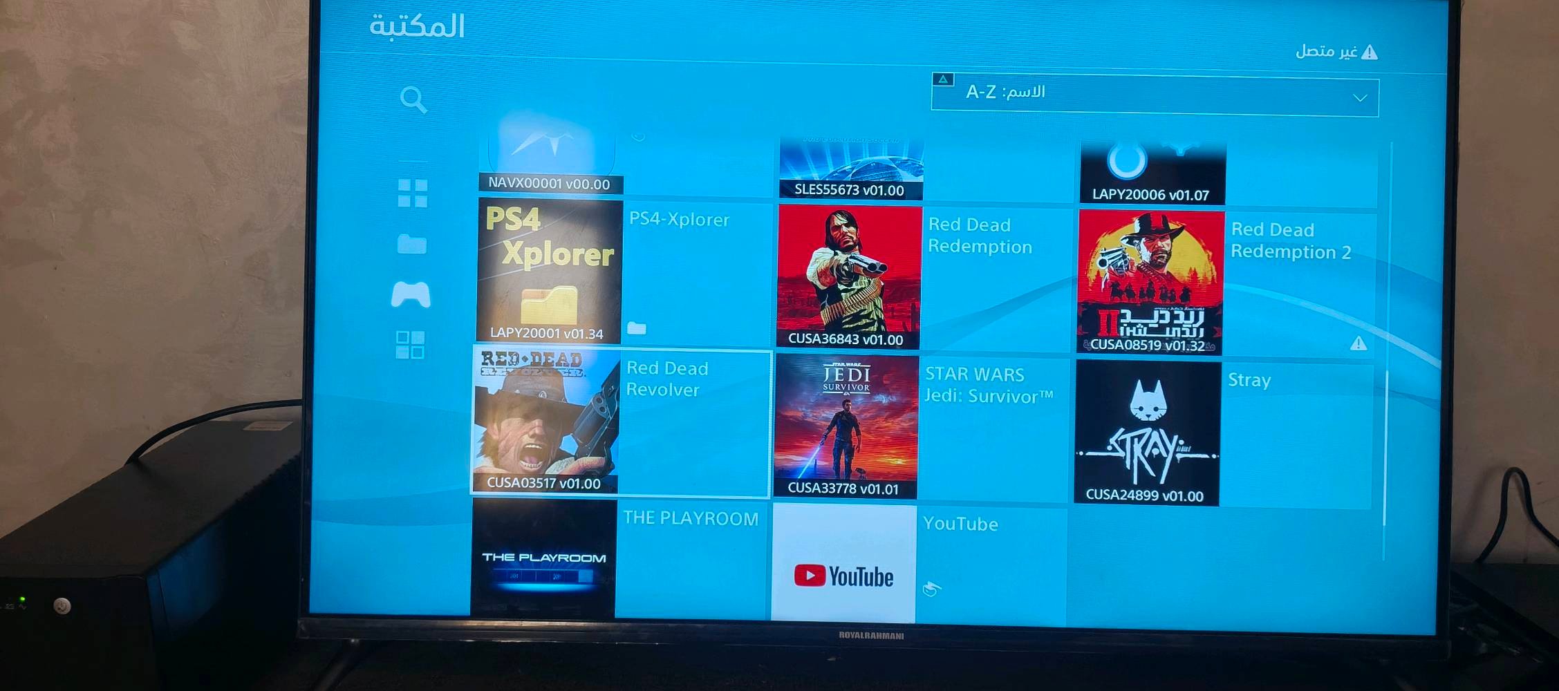 السلام عليكم
 ps4 pro  مهكر نظام 9  واحد تيرا 
نضيف جداً   كامل ملحقات ويا جوستيكين

يحتوي على حوالي 25 لعبه 

   سعره بدون  ups 350 
وذا وي ups كامل 400  

البلي نضيف كلش  احلى من الصور
مكاني بغداد جسر ديالى القديم 
***********
 
يرهم مراوس بسيرس اس 