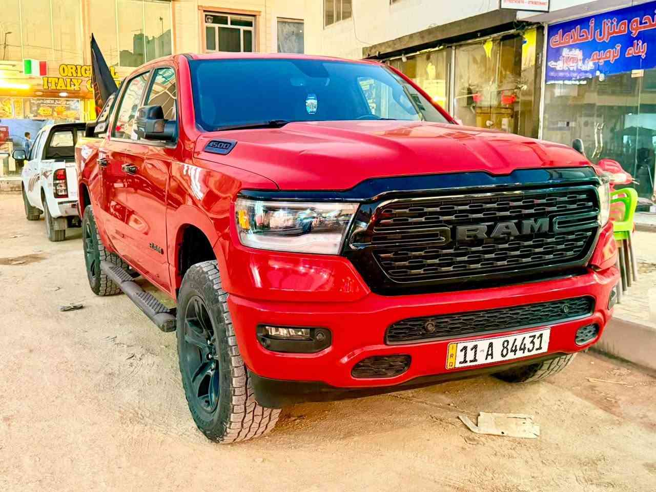 (رام بك هورن 1500 لنك ستار)
(2023 ماشيه 35 ميل بغداد باسمي) 
(بدي قصير باب طويل )
(شاشة تسلا ط)
(دفع رباعي محرك 5700 )
(8 سلندر )
(حساس امامي وخلفي )
(كامرة دواره توقف ذاتي )
(البدي مغلف) 
(لايت زنون ابو الد )
(سيارة مكفولة من صبغ والتبديل فقط) (بارد بالجاملغ امامي ايسر )
(سياره ماعيزه برغي) 
(سيارة ترهم مراوس حسب القناعه )

(السعر 365)( العنوان بابل) (***********)

(***********)
