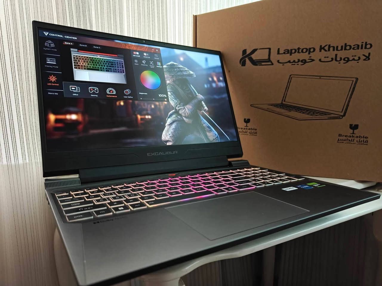 EXCALIBUR G870 لابتوب للألعاب والتصميم والأداء العالي 🔥
​💻 المواصفات:
​🧠 المعالج: Intel® Core™ i7-13620H (جيل ثالث عشر قوي جداً، يصل إلى 4.9 جيجاهرتز بـ 10 أنوية)

​🎮 كارت الشاشة: NVIDIA® GeForce RTX™ 5060 (8GB GDDR6) بقوة 115W TGP لأقصى أداء

​⚡ الرام: 32GB DDR5 5200MHz (سعة ضخمة وتردد حديث وسريع جداً)

​💾 التخزين: 1TB NVMe PCIe Gen4 SSD (مساحة واسعة وسرعة فائقة في نقل البيانات)

​🖥️ الشاشة: 15.6" Full HD خرافية – بتردد 165Hz سلاسة فائقة بالألعاب

​🛡️ الضمان: متوفر مع الجهاز

​✨ حالة الجهاز: الجهاز مستخدم نظيف جداً وبحالة ممتازة، خيار مثالي للألعاب القوية، التصميم الهندسي، والمونتاج الاحترافي (بەکارهاتووی خاوێن و بێ کێشە).

💰 سعر قفل : ملیون و 550 الف 

​📞 للتواصل (واتساب أو ماسنجر): 👉 ***********

​📍 العنوان: كركوك – بنجا علي (کەرکوک – پەنجا عەلی)

​🏢 شركة خوبيب للابتوبات - Khubaib Laptops
