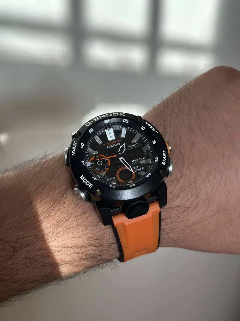 G-SHOCK كاسيو • أسود برتقالي • رجالي رياضي