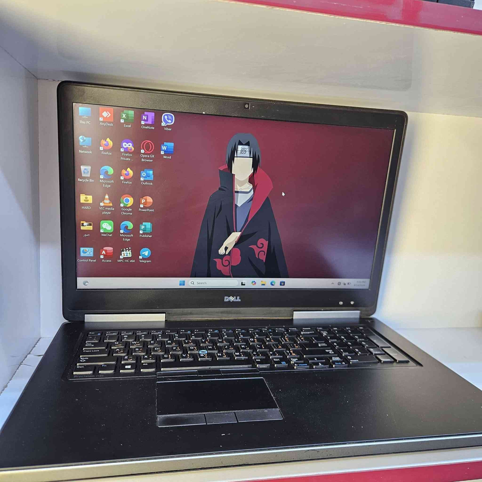 🚀 Dell Precision 7720 | شاشة عملاقة وأداء ثقيل 💯
لأصحاب الهندسة، المونتاج، والأعمال الشاقة.. حاسبة بقوة عالية وشاشة كبيرة جداً للعمل المريح.
​المواصفات:
​المعالج: Intel Core i7 (6th Gen HQ) 🚀
​الرام: 16GB DDR4
​الخزن: 480GB SSD (سريع جداً)
​كرت الشاشة: Nvidia Quadro P3000 6GB + Intel Graphics
​الشاشة: 17.3 بوصة فول اتش دي (FHD)
​النظام والملحقات: Windows 11 Pro + كيبورد ستيكر (عربي / إنكليزي)
+جنطه ماوس وماوس باد شاحنه و كيبل شحن
​💰 السعر: 450 ألف دينار فقط!
🚚 السعر شامل التوصيل لجميع المحافظات.
​📩 للطلب أو الاستفسار *********** او راسلنا على الخاص.

نص مكتوب في الصور:
- Task Manager Run new task Performance CPU 3% 1.64 GHz Memory 3.0/15.8 GB (19%) Disk 0 (C:) SSD (RAID) 8% GPU 0 NVIDIA Quadro P3000 0% (45 °C) GPU 1 Intel(R) HD Graphics 5... 0% Disk 0 (C:) KINGSTON SA400S37/480GB Active time 100% 60 seconds 0 Disk transfer rate 100 MB/s 60 MB/s 60 seconds 0 Active time 8% Average response time 15.7 ms Read speed 79.6 KB/s Write speed 677 KB/s Capacity: 447 GB Formatted: 447 GB System disk: Yes Page file: Yes Type: SSD (RAID) Search
- Task Manager Performance Run new task CPU 10% 2.36 GHz Memory 3.0/15.8 GB (19%) Disk 0 (C:) SSD (RAID) 2% GPU 0 NVIDIA Quadro P3000 0% (45 °C) GPU 1 Intel(R) HD Graphics 5... 1% Memory Memory usage 16.0 GB 15.8 GB 60 seconds 0 Memory composition In use (Compressed) 2.8 GB (41.9 MB) Available 12.9 GB Speed 2400 MHz Slots used 3 of 4 Form factor SODIMM Hardware reserved 155 MB Committed 3.1/18.7 GB Cached 762 MB Paged pool 194 MB Non-paged pool 260 MB Search
- Task Manager Performance Run new task CPU 8% 2.19 GHz Memory 2.9/15.8 GB (18%) Disk 0 (C:) SSD (RAID) 0% GPU 0 NVIDIA Quadro P3000 0% (45 °C) GPU 1 Intel(R) HD Graphics 5... 1% GPU NVIDIA Quadro P3000 v 3D 0% v Copy 0% v Video Encode 0% v Video Decode 0% Dedicated GPU memory 6.0 GB Shared GPU memory 7.9 GB Utilization 0% GPU Memory 0.0/13.9 GB Dedicated GPU memory 0.0/6.0 GB Shared GPU memory 0.0/7.9 GB Driver version: Driver date: DirectX version: Physical location: Hardware reserved memory: Search
- Task Manager Performance Run new task CPU 7% 2.31 GHz Memory 3.0/15.8 GB (19%) Disk 0 (C:) SSD (RAID) 2% GPU 0 NVIDIA Quadro P3000 0% (45 °C) GPU 1 Intel(R) HD Graphics 5... 7% CPU Intel(R) Core(TM) i7-6820HQ CPU @ 2.70GHz % Utilization 100% 60 seconds 0 Utilization 7% Speed 2.31 GHz Processes 163 Threads 2054 Handles 58416 Up time 0:00:25:10 Base speed: 2.70 GHz Sockets: 1 Cores: 4 Logical processors: 8 Virtualization: Enabled L1 cache: 256 KB L2 cache: 1.0 MB L3 cache: 8.0 MB Q Search