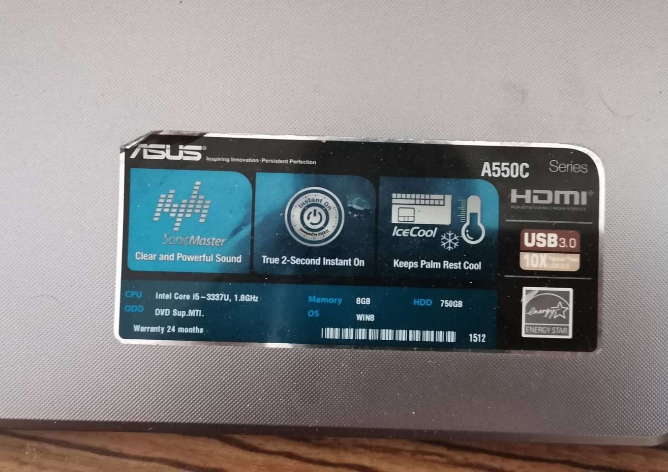 لابتوب ASUS A550C للبيع 💻🔥
لابتوب ASUS A550C للبيع 💻🔥

للبيع لابتوب ASUS A550C بحالة ممتازة ونظيف كلش، مناسب للدراسة، العمل، التصفح والبرامج اليومية.

🔹 المواصفات:
• المعالج: Intel Core i5-3337U
• الرام: 8GB
• الهارد: HDD 750GB
• الشاشة: سليمة وواضحة
• الجهاز نظيف جدًا من الخارج
• الشاحن موجود
• جميع الوظائف الأساسية شغالة تمام
. نظام وندوز 10 محدث 

⚠️ ملاحظة: البطارية تحتاج تبديل، والجهاز يشتغل بصورة طبيعية على الشاحن.

💰 السعر: 140,000 دينار عراقي قابل للتفاوض بالمعقول

الجهاز نظيف وحالته ممتازة  والبيع للفحص والتجربة.

و متوفر توصيل لكل العراق 
📞 للتواصل: ***********
***********
