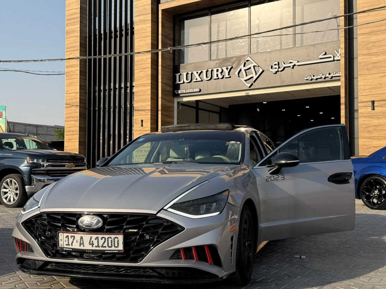 سوناتا 2023 
حادثه جاملغ مبدل وربع باب صبغ فقط 
مواصفات فول 
رقم مثنى معوقين بقيله 6 اشهر فقط 
مكان السياره كربلاء
***********
