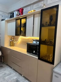 كاونتر تركي ٣ م مع سنك ١م ونص مرمر والحوض ستيل  جديد من شهرين اخذته  H...