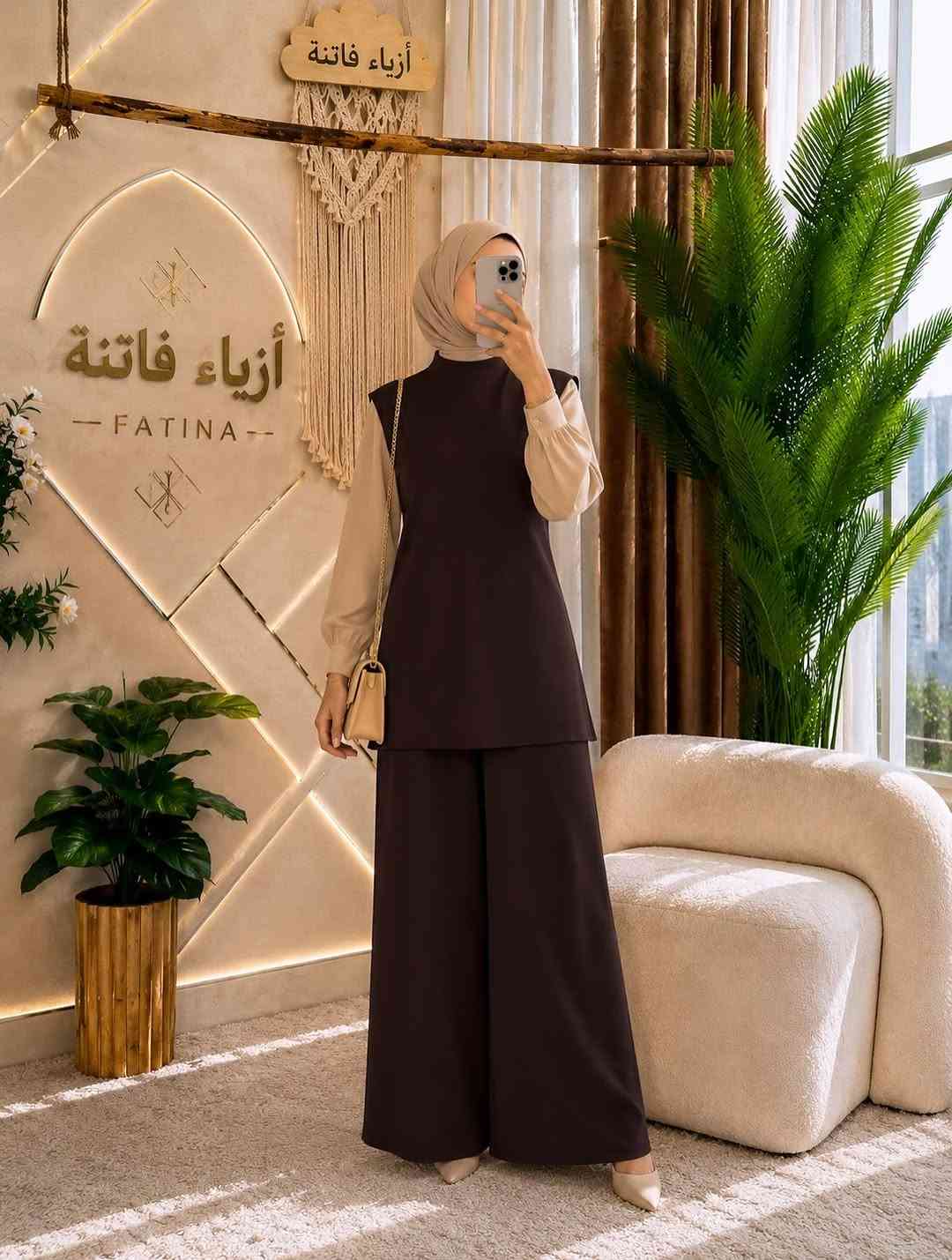 ازياء فاتنة 
اختيار الفاتنات 
مكمل الحجاب من ماركة فاتنة 
قطعتين رح تعيد ترتيب ڪُـل ملابسنا 
الكيلوت الكوري اللطيف مع الڪـت الهاينك 
• طول الكيلوت 105 سم 
• ⁠والهاينك هدية 🎁 مع الكيلوت المهم اثنينهم نفس اللون 
• طول الهاينك 85 سم 
• االــخـــــــاامــة معتمة صيفية محتشمة 

الالوان (: 
الابيض 
الماروني
الخاكي 
البني 
الرصاصي
النيلي 
الاسود 
يعني 7 الوان اساسية 
___________________________ 
🖊️ االــخـــــــاامــة (: 
كريب الروزالين ) :- هو احد انواع الاقمشة الممتازة الي ماسكة نفسها وماتلزك ؏ــلى الجسم ولا يخيل وميحتاج الى كوي بس شي بسيط

___________________________ 
القياسات عادية وخاصة 

القياس العادي ):- 
🌱قياس 1/2:- 
تلبس وزن من 70 الى 85 كــــيـلـو ⚖️ 
يعني يلبس قياس. 42 .  44 .  46 . 

القياس الخاص ):- 
🌱قياس 3/4:- 
تلبس وزن من 90 الى 120 كــــيـلـو ⚖️ 
يعني يلبس قياس. 48.  50.  52.  54 
___________________________ 
سـ✿ـــعـــر  الكيلوت بـــ 50 الفــــﮯ 
________________________________ 
مع الهاينك  هدية 🎁 

للحجز والاستفسار المراسلة ؏ــلى الواتساب :- *********** 
او ؏ الرقم الثاني *********** 
او ؏ فــــاتــنــة 2 ← fashion_fatina2
#ازياء_فاتنة
