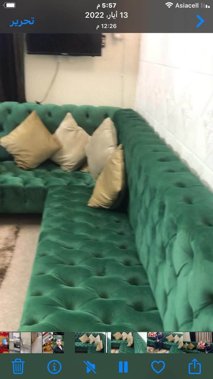 طقم كنب • نضافه ٩٥٪ • حي الجوادين