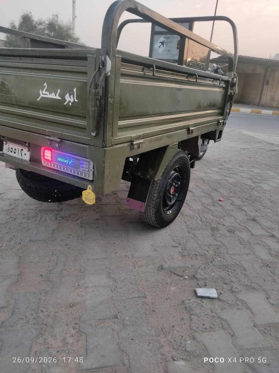 السلام عليكم ستوتة لبيع موديل 2021 سنوية ورقم ل2028 يلا تسقط اخوان الستوته بلادية على شركة قطرة صبغ مابيها لا بل شاصي ولا بل بدي مكينه 2021 وشرط المداور تخم تاير جديد بيها  المكان ديوانية رقم الهاتف ***********

نص مكتوب في الصور:
- 26/09/2026 17:48 POCO X4 PRO 5G
- 26/09/2026 17:49 POCO X4 PRO 5G