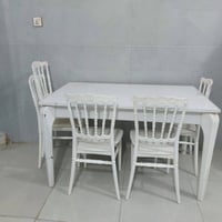 ميز طعام • عاج درجه اولى • ٤ كراسي