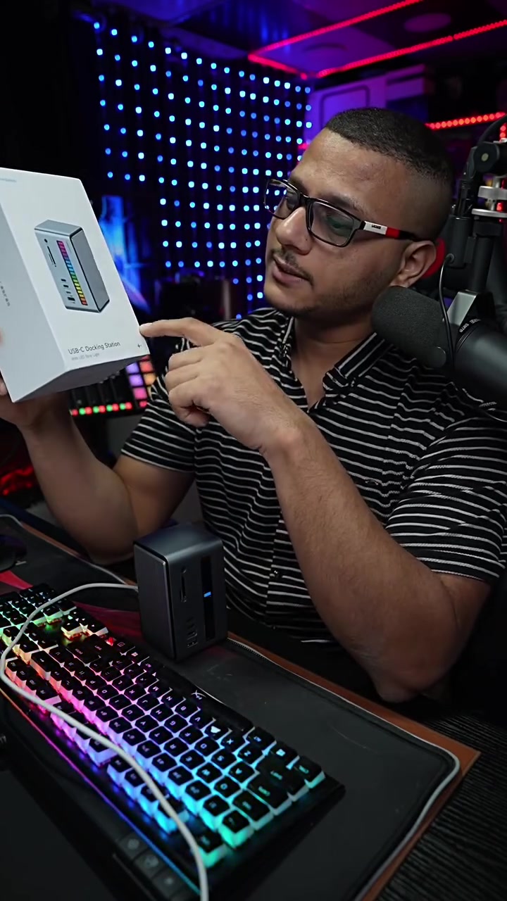 داكينج USB-C • M.2 NVMe • شحن ١٠٠ واط