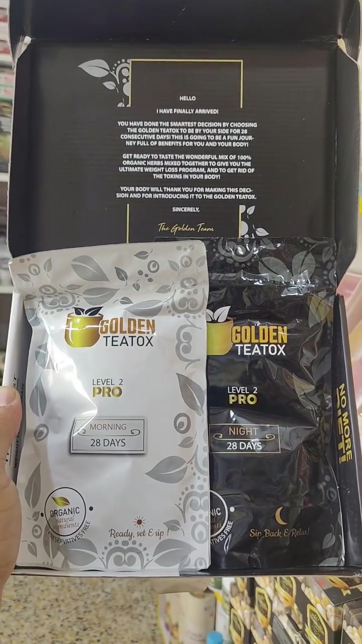 اليوم وفرتلكم قهوة التنحيف 👏 
 هل تحلمين بجسم رشيق ومثالي وبطريقة طبيعية وصحية؟ ✨
☕ نقدم لكِ الحل الثوري: "قهوة الشاي الذهبي" (GOLDEN TEATOX) – طريقك الأسرع والأكثر أماناً للوصول إلى وزن أحلامك! ☕
وداعاً للأنظمة الغذائية القاسية، وداعاً لمضاعفات الحبوب الكيميائية. الآن بين يديكِ كورس تنحيف متكامل يعتمد على قوة الطبيعة، بلمسة من الفخامة.
لماذا "قهوة الشاي الذهبي" هي خيارك الأول والأوحد؟
✅ تركيبة طبيعية 100%: منتج آمن، عشبي، وفعال، مصنوع من أجود المكونات الطبيعية لضمان أفضل النتائج دون أي آثار جانبية.
✅ نتائج مذهلة ومضمونة في 28 يوم فقط: الكورس الكامل (كورس الـ 28 يوم) مصمم خصيصاً ليمنحكِ نتائج واضحة.
⏳ كم تنزل بالشهر؟ أثبتت التجارب أن الكورس يساعد في فقدان من 4 إلى 8 كجم خلال 28 يوماً فقط (حسب استجابة الجسم والنظام المتبع).
✅ كيف تعمل؟ (وداعاً للشعور بالجوع):
تعتمد القهوة على آلية مزدوجة للوصول للرشاقة:
تقطيع الشهية: مكوناتنا الطبيعية تمنحكِ شعوراً طويلاً بالامتلاء، مما يقلل من كميات الطعام والسعرات الحرارية المتناولة تلقائياً وبدون عناء.
رفع معدل الأيض (الحرق): تعمل على تنشيط عملية التمثيل الغذائي في جسمك، مما يساعد على حرق الدهون المتراكمة والمتعسرة بكفاءة أعلى، وتحويلها إلى طاقة.
✅ ديتوكس وتنقية للجسم: بالإضافة للتنحيف، تساعد القهوة على طرد السموم من الجسم، مما ينعكس على نضارة بشرتك وصحتك العامة.
📋 برنامج الكورس سهل وواضح:
الكورس عبارة عن عبوتين متكاملتين لنظام صباحي ومسائي:
☀️ قهوة الصباح (Morning): كوب واحد قبل الفطور يومياً، لتنشيط الدورة الدموية، رفع الحرق، ومنحكِ الطاقة والنشاط لبدء يومك.
🌙 قهوة المساء (Night): كوب واحد بعد العشاء يومياً، لتهدئة الجسم، المساعدة على الاسترخاء، وتنظيم عملية الهضم استعداداً لليوم التالي.
استمري على الكورس لمدة 28 يوم متتالية لتحصلي على النتيجة الأفضل التي طالما حلمتِ بها!
🌟 الفرصة الآن بين يديكِ! 🌟
هذا المنتج الأصلي متوفر حصرياً لدى:
🏢 مركز الزاملي للعنايه بالبشره والجسم والشعر 

✨ لا تضيعي الفرصة، اطلبي كورس "القهوة الذهبية" الآن وابدئي رحلة التغيير! ✨
📞 للحجز والاستفسار، يرجى التواصل معنا عبر الهاتف أو الواتساب على الرقم:
📲 ***********
