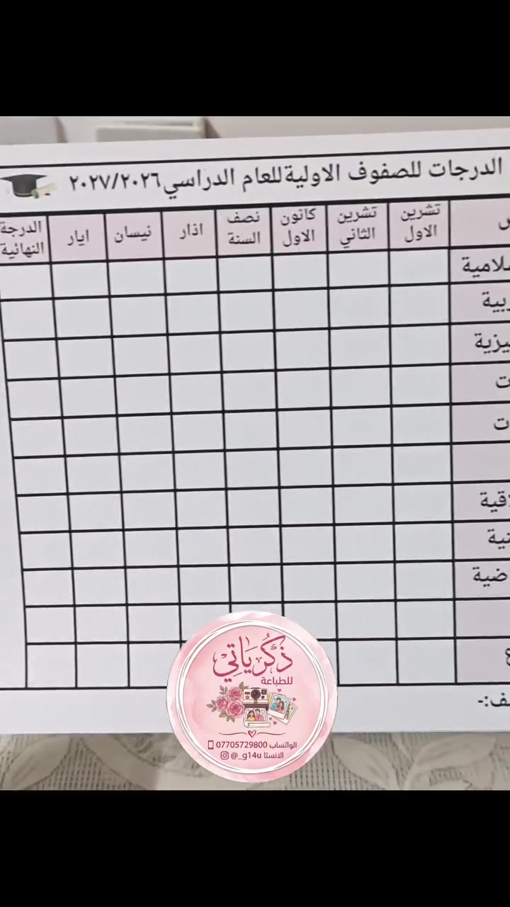 تصميم نتائج • نتائج مدرسية • حسب الطلب