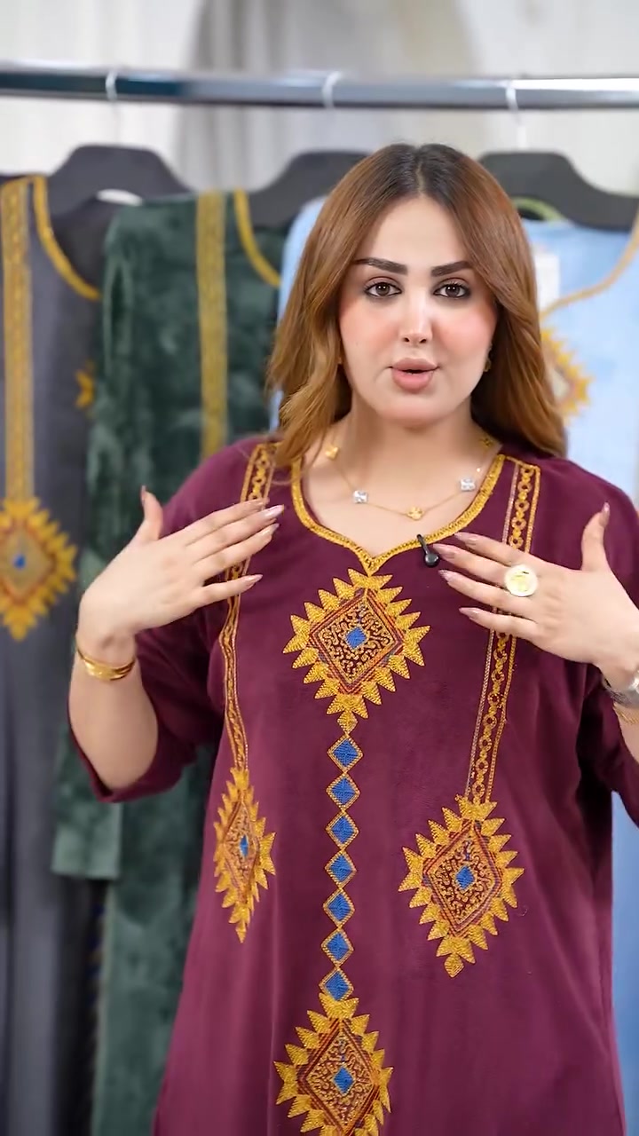 دشداشة مخمل • ملابس شتوية • توصيل محافظات