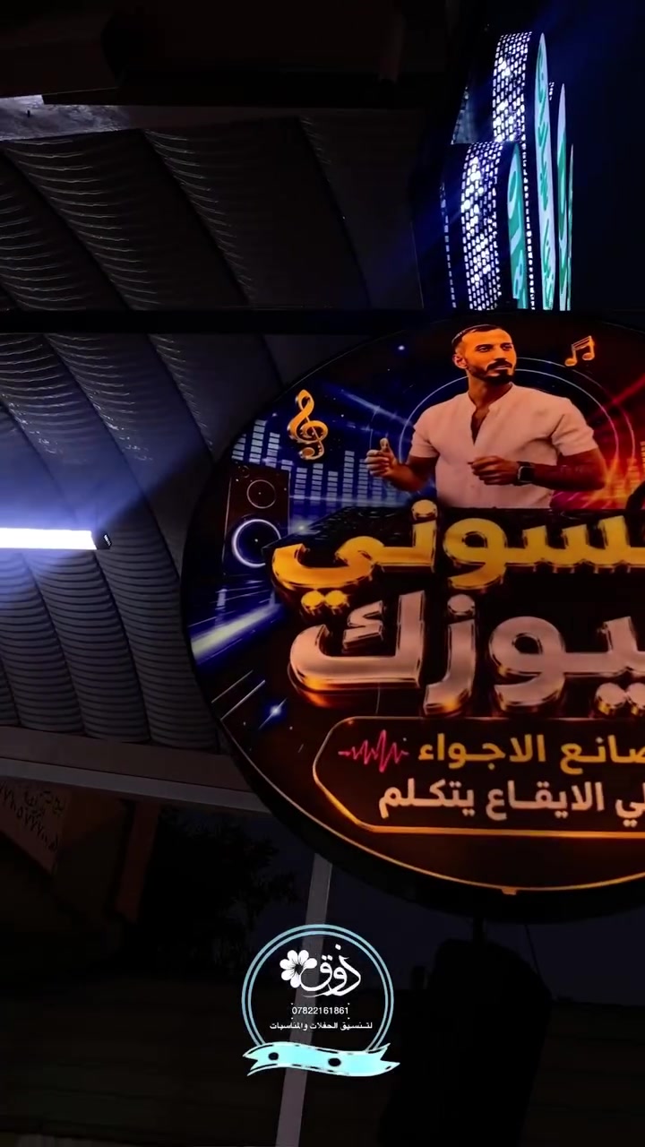 عرسك قــريب …
حسوني دي جي/Hassouni DJ

حبايب تابعونا مختصين 
بكل تفاصيل الحفلات والمناسبات والاعراس والميلاد 

📍كوشات 
📍دي جي
📍موسيقى شعبييه 🎺🎷
📍تزين سيارات الاعراس والتخرجات 
📍تأجير سيارات كافه الموديلات
📍حفلات دي جي كادر نسائي/ شبابي
📍تصوير كادر نسائي /شبابي
📍حجــز مزارع للحفــلات ✅
📍انــارة ليــزريه +اجهزه دخان
📍بروفــات للعــرسـان😍
📍 بوكية ورد طبيعي * صناعي 

📍📍📍زورونا واحنا بأنتظاركم 📲
يمكنكم الحجز عن طريق الاتصال على الأرقام التالية
*********** حسوني Dj  
*********** أدارة اعمال 
مكــتب حسـوني ميـوزك ✅
العنوان 
بغداد |  المــدائن  |  شارع المستشفـى  | قرب  ملعب الجمعيه.
