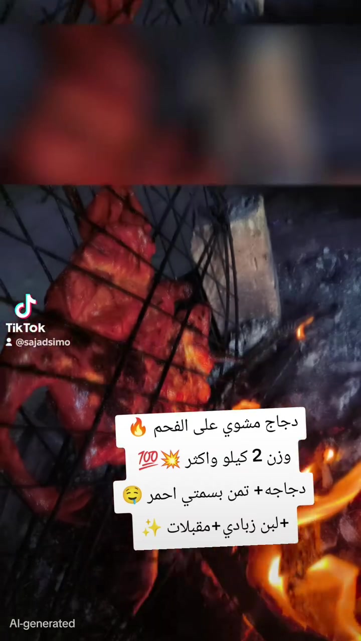 يا الله يتوفر دجاج شوي على الفحم 🔥💥
✨عرض الدجاج المشوي بـ 12 الف فقط 🔥💯
صينية تمن عليها دجاجه كيلوين ومية مع 3 لبن زبادي وطرشي 
العنوان شارع 80 بداية شارع حي النصر 📍✨ 
*********** 📱
