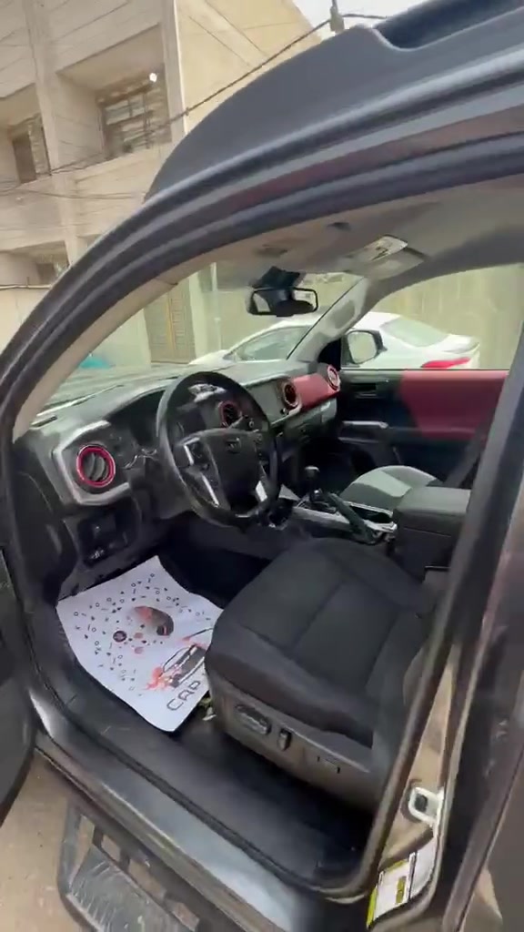 السلام عليكم للبيع تويوتا تاكوما موديل 22 وارد أمريكي محرك 3600 مواصفات trd رقم بغداد الدولي باسمي تحويل مباشر  رقم الشاصي والسونار بلمنشور  السياره جدا نظيفه وجاهزه مكاني بغداد الجديده السعر 20000 الاتصال  ***********

