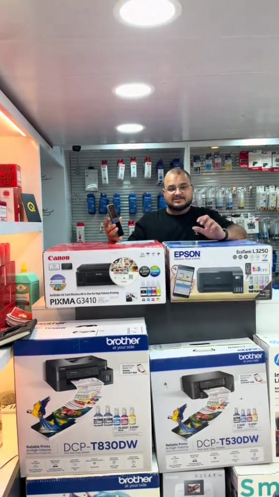 شنو أفضل طابعة منزلية؟ 🤔🖨️ وإذا عندك مشروع صغير، شنو الطابعة اللي تناسب شغلك أكثر؟ 👀 تابعونا حتى نساعدكم تختارون الطابعة الأنسب إلكم! 🤝 📍 زورونا: بغداد – شارع الصناعة – مقابل الجامعة التكنولوجية عمارة الرياش – بالقرب من شركة النبع 📞 المبيعات واتساب/موبايل: *********** 🔧 الصيانة واتساب/موبايل: ***********
