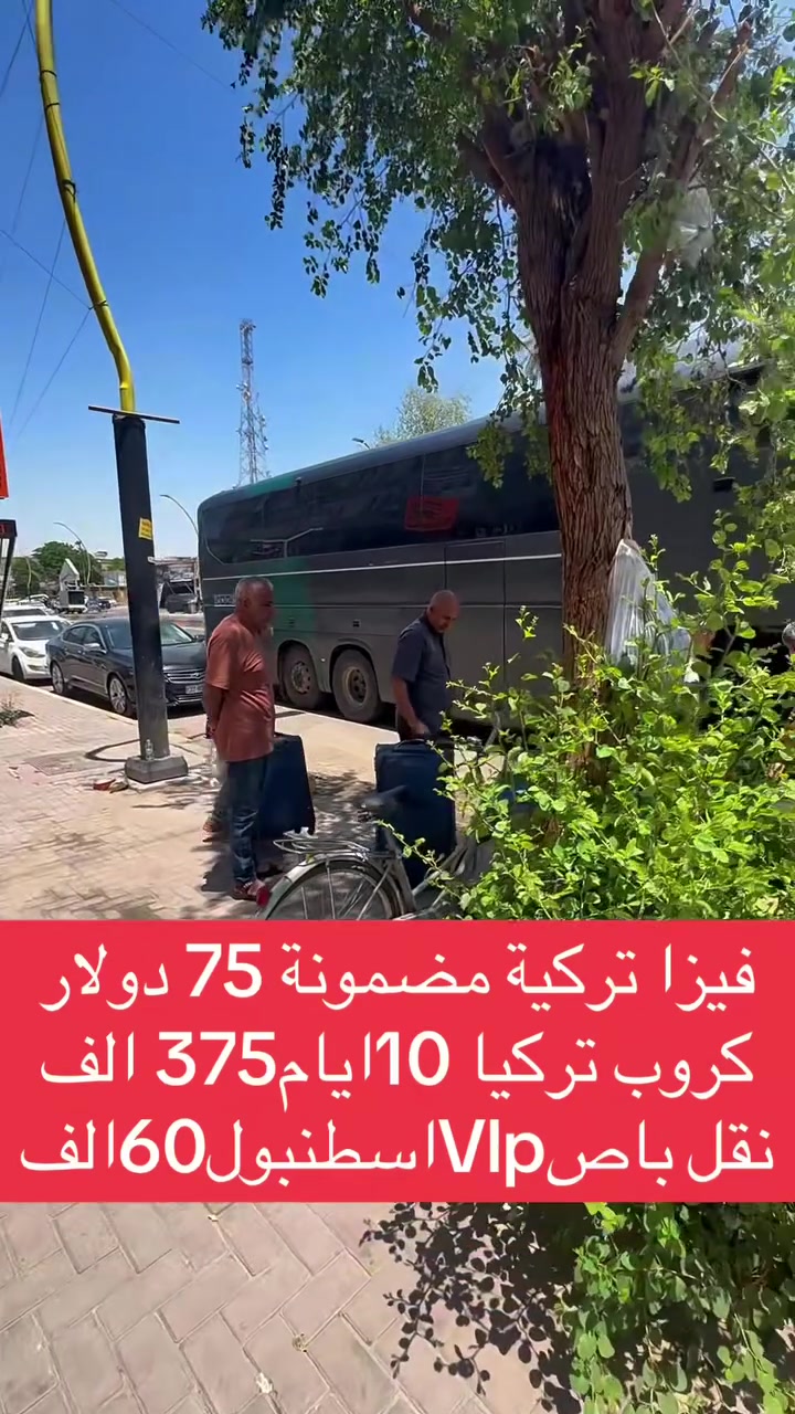 شركة ضيافة بغداد للنقل الدولي
🔥 فيزا تركيا مضمونة 🇹🇷 🔥
بسعر 75 دولار فقط
استرجاع كامل للمبلغ في حال الرفض
⸻
✔️ حجز الموعد الإلكتروني بسرعة
✔️ تعبئة وتدقيق الاستمارة (Application)
✔️ تنظيم الملف بشكل كامل
✔️ متابعة الطلب خطوة بخطوة حتى النتيجة
⸻
جمسي بغداد_ مطار عمان 60 دولار
جمسي بغداد_ سوريا 90 الف
باص Vlp _ تركيا 60 الف
باص  Vlp _ سوريا 15 الف
باص Vip _ حلب 15 الف
مع خدمة بريد وشحن بضائع
كروب تركيا 6ليالي مع وجبة افطار اوبن بوفيه ونقل ذهاب وعودة باصاتVlp مع ضيافة على طول طريق ويوم 7 يكون فري عودة ليلا فقط 357 الف🔥

📍 بغداد – الوزيرية – مقابل كلية الفنون الجميلة

📞 ***********
📞 ***********
⸻
📩 للحجز والاستفسار راسلنا @ #اللهم_صلي_على_نبينا_محمد_وعلی_ال_محمد #اكسبلورexplore #ضيافة_بغداد #الشعب_الصيني_ماله_حل #شركة
