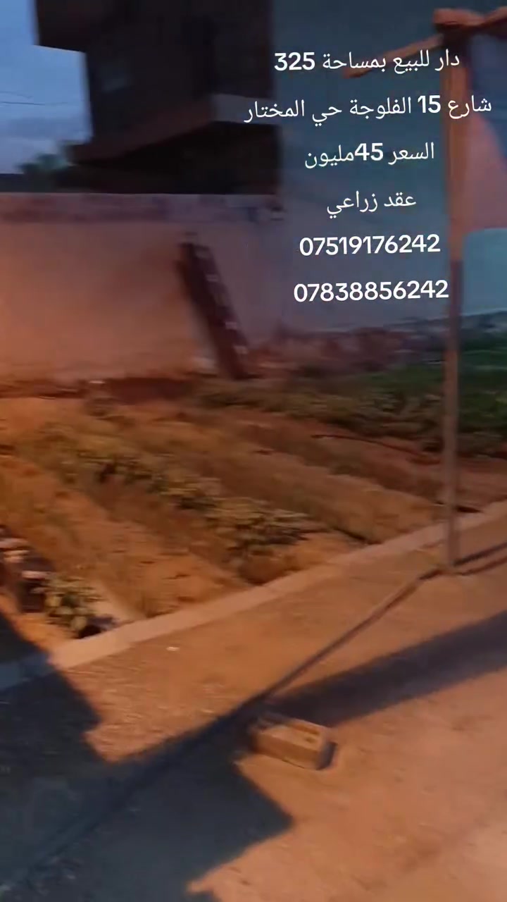 الفلوجة • عقد زراعي • ٣٢٥م