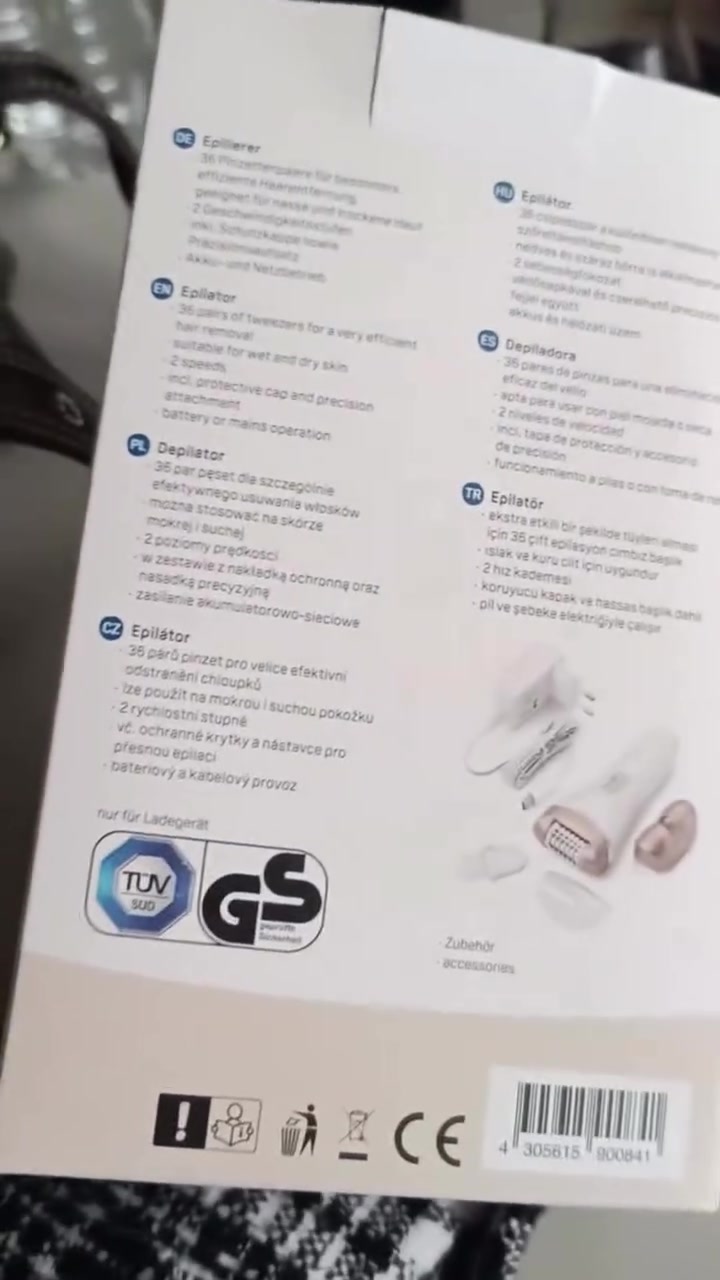 ✨ إزالة الشعر أسهل وأسرع مع IDEENWELT الألماني 🇩🇪

جهاز Epilator من IDEENWELT لإزالة الشعر من الجذور، مع:
⚡ سرعتين للاستخدام حسب حاجتك
💡 إضاءة LED لرؤية أفضل أثناء الاستخدام
🚿 مناسب للاستخدام على البشرة الجافة والرطبة
🔋 بطارية ليثيوم أيون قابلة للشحن
✨ مع رأس دقيق وغطاء حماية وفرشاة تنظيف

ودّعي الحلاقة المتكررة وتمتعي ببشرة ناعمة لفترة أطول 🤍

📍 متوفر في جانوار ماركيت للبضاعة الأوروبية
📦 متوفر توصيل وشحن لكافة المحافظات
📞 ***********

#جانوار_ماركيت #IDEENWELT #Epilator #إزالة_الشعر #العناية_بالجسم منتجات_ألمانية منتجات_أوروبية
