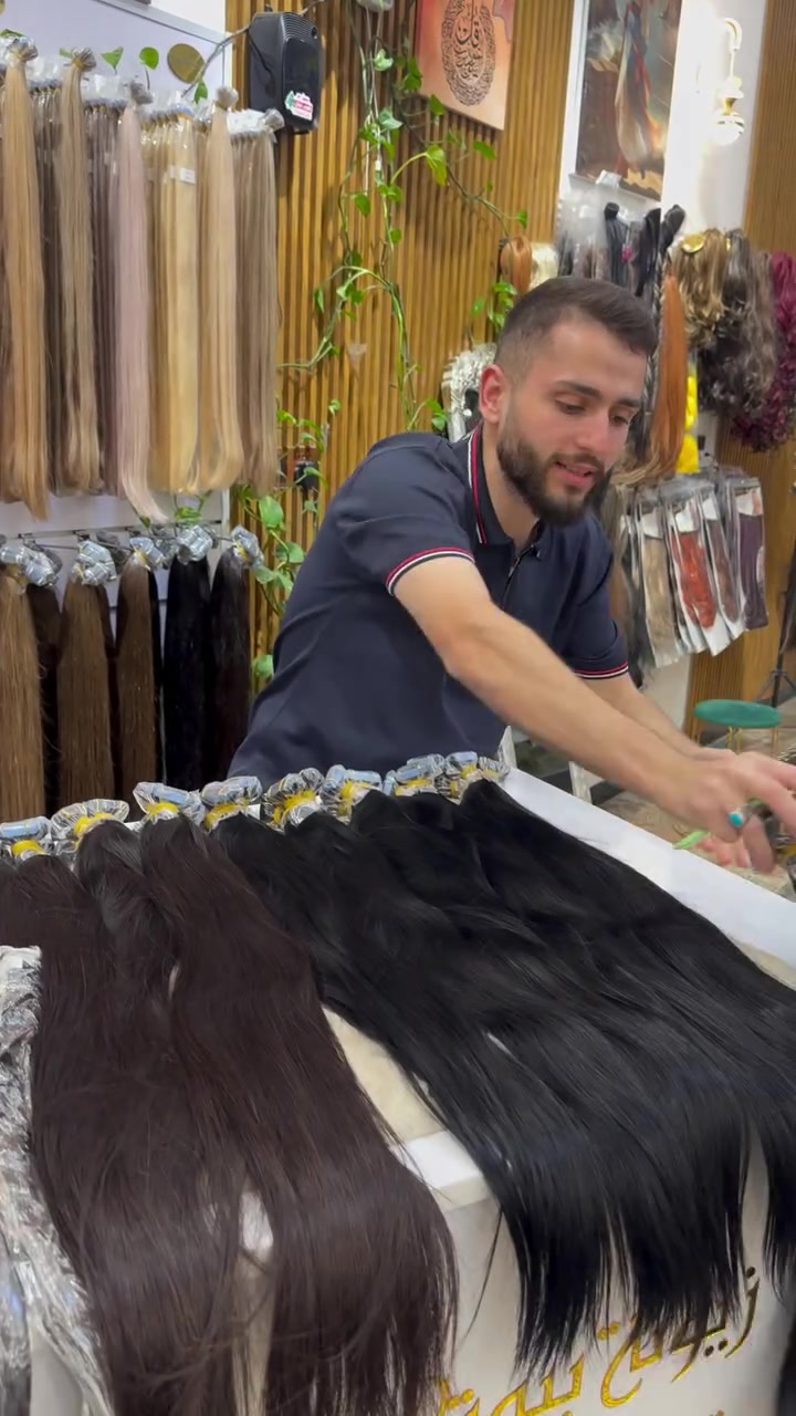 شعر طبيعي • طول متر • جوده عاليه
