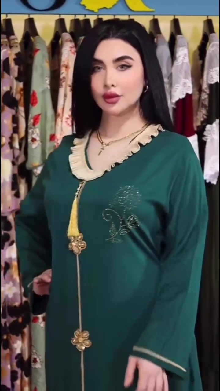 دشداشة نسائية • كشمير مطاط • مقاسات XL–4XL