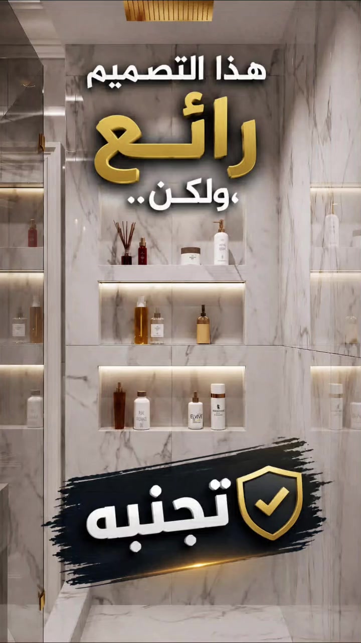 هذا التصميم لرفوف الصحيات حديث
لكن
يقلل سمك الجدران ،وبالتالي يصير نقطة ضعف داخل البيت خصوصا اذا كان جدار اساسي حامل 
فالاسلم اختار النوع الثاني من الرفوف عملي ولا يؤثر على البناء الاساسي
اما الزجاجي 
فصعب التنظيف وقابل للكسر
مكتب C.P.C الهندسي
***********
#العراق🇮🇶 #البصره #basra #explore #الشعب_الصيني_ماله_حل😂😂
